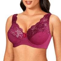 Sujetadores para mujer, lencería, Top, sujetador de encaje femenino con aros, sujetador de talla grande, perspectiva, ropa interior Sexy, copa B C D DD E F - details 17