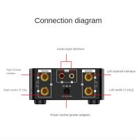 AMPLIFICADOR DE POTENCIA Digital HiFi, dispositivo con Bluetooth 5,0, Clase D, 80Wx2, Audio para el hogar, coche, marino, USB/AUX, enchufe plateado de la UE - details 2