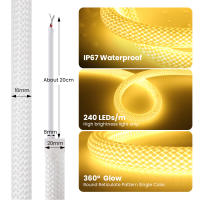 Luz de Tira LED Neón Moderna GAHADA Patrón de Reticulado de 360 Grados Impermeable IP67 - details 3