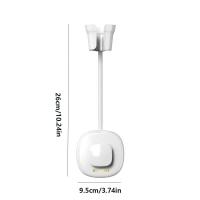 Soporte para secador de pelo sin perforación, soporte para secador de pelo montado en la pared ajustable a mano, resistente al agua, ahorra espacio, soporte para ducha perezoso - details 0
