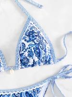 2025 Halter String Triangle Bikini de dos piezas traje de baño para mujer traje de baño femenino bañistas traje de baño ropa de playa verano - details 2