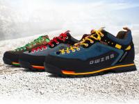 Zapatos de senderismo impermeables a la moda, zapatos de escalada para hombre, zapatillas deportivas con cordones informales a la moda anticolisión para exteriores - details 3