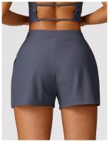 Pantalones cortos deportivos casuales y sueltos de nylon para yoga y ejercicios de autómneo y invierno acero inoxidable rápido secado - details 11
