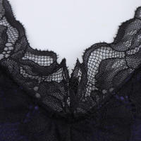Vestido Elegante de Encaje Primavera para Mujer OUWU Sexy Detalle de Cinturón Fino en U con Cuello en V Vestido Cruzado a la Moda para Damas - details 6