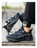 Zapatos de Seguridad Ligeros con Cierre de Gancho y Bucle Zapatillas de Trabajo Transpirables para Hombres Anti-Perforación de Corte Bajo Punta de Acero - details 13