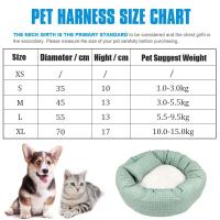Camas redondas para perros y gatos, alfombrilla de tela suave Universal para todas las estaciones con almohada, cojines para dormir, sofá, accesorios para perros - details 0