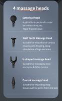 Pistola de masaje profesional, masajeador muscular de tejido profundo para cuerpo completo, alivio del dolor y cuello - details 13