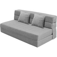 70 x 190 cm Sillón Cama Plegable, Sofá Cama Plegable con Espuma de Memoria y Almohada, Colchón de Suelo para Yoga, Oficina, Salón, Futon Sofá Cama Portada Lavable Unos, Gris Claro - details 35