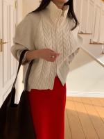 Suéter De Mujer, suéteres De invierno para Mujer, cárdigan Traf, tejido grande para Mujer, Ropa De abrigo De punto holgada De manga larga, Ropa De Mujer - details 20