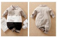 Ropa para recién nacido, Polo informal con franjas de diferente Color, mono de algodón cómodo y suave para primavera y otoño de manga larga para bebé de 0 a 18 años - details 2