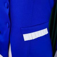 Conjunto de dos piezas de pantalón de pierna ancha plisado y top de manga acampanada de nueva moda de primavera para mujer D553 - details 27