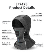 Máscara de Esquí ROCKBROS para Invierno con Forro de Lana Térmica Cubierta Completa para Snowboard y Ciclismo al Aire Libre Resistente al Viento Material de Poliéster Cuidado de la Gorra Lavable en Máquina - details 21