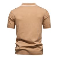 Polo de malla a rayas para hombre, para tela transpirable de alta calidad, Polos informales elegantes para hombre - details 4