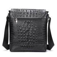 Bolso crossbody de moda para hombres hecho de cuero genuino, bolso flip crossbody para hombres, bolso de hombro casual para hombres - details 26