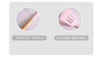 Juego de Utensilios de Cocina de Silicona Resistente y Antideslizante 11 Piezas Completas con Soporte de Acero Inoxidable Incluye Espatula y Cuchara de Almacenamiento - details 18