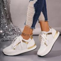 Zapatillas De Mujer 2023 Nuevas Plataforma Cómodas De Cuero Parcheado Zapatos De Correr Al Aire Libre Deporte Casuales Ladies - details 3
