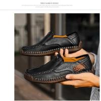 Zapatos Planos de Cuero Hechos a Mano para Hombre Moda Informal, Cómodos, Calidad Superior, Talla 48 - details 15