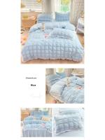 Conjunto de Cama de Princesa Rdovkxua Rufa de Algodón Sólido, Funda de Cojín de Rey y Reina, Falda de Cama con Volantes para Mujeres - details 19