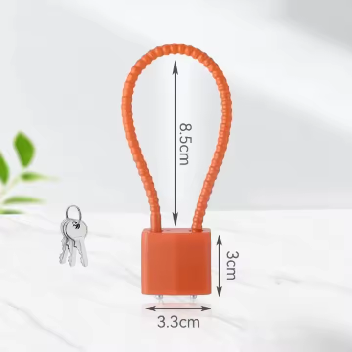 Candado de Cable multifuncional portátil, suave, equipado con llaves, candado de aleación de acero, candado para maleta a prueba de herrumbre, bicicleta - 1