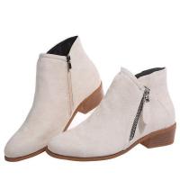 Botines informales de tacón bajo para mujer, botas cortas martin, zapatos a la moda - details 7