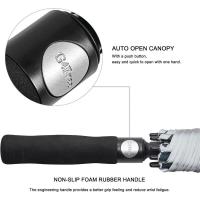 Paraguas de golf con apertura automática, paraguas impermeables a prueba de viento con techo doble extra grande de gran tamaño - details 57