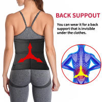 Waist Trainer Body Shaper Slimming Sweat Belt Waist Trimmer for Women Belly Weight Loss Slimming Belt Tummy Trimmer with Adjusta - details 9
