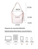 Nuevo mensajero tendencia de moda para mujer bolso de estilo perezoso versión literaria coreana bolso de hombro de gran capacidad - details 3