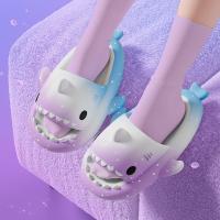 Zapatillas de sandía para hombre y mujer, chanclas planas informales con dibujos animados de tiburón Eva, Chanclas de playa, novedad de verano - details 45