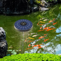 Bomba de aire Solar flotante bombas aireadoras para acuario pecera, estanque, pesca, oxigenación con mangueras de aire y piedra de burbujas - details 10