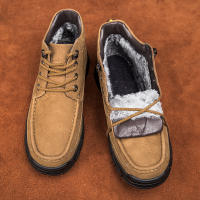 Zapatos de hombre al aire libre de terciopelo de piel de vaca de primera capa de cuero mate de alta calidad - details 14