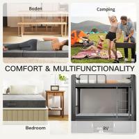 Plegable Suelo 195 x 140x10 cm colchones Plegables Invitados Espuma Funda Lavable Viajes Camping Invitados - details 11