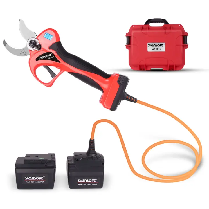 SWANSOFT Cortador de Frutas Eléctrico Sin Cable Herramienta de Paisajismo Eficiente para Podar Árboles de Fruta 25.2V - 1