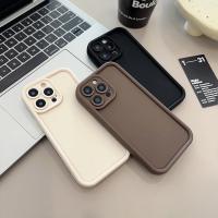 Funda de teléfono con estilo para iPhone, cubierta protectora delgada a prueba de golpes, Beige, marrón, negro, 15, 14, 13, 12, 11 Pro Max Plus, 7, 8, SE, X, XR, XS Max - details 0