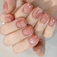 Caja de 24 piezas uñas removibles estilo corto parches uñas postizas uñas tabletas - details 20