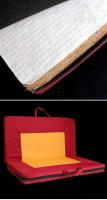Cojín arrodillado plegable para uso doméstico, cojín rojo para meditación portátil, color marrón tibetano, adoración de Buda - details 5