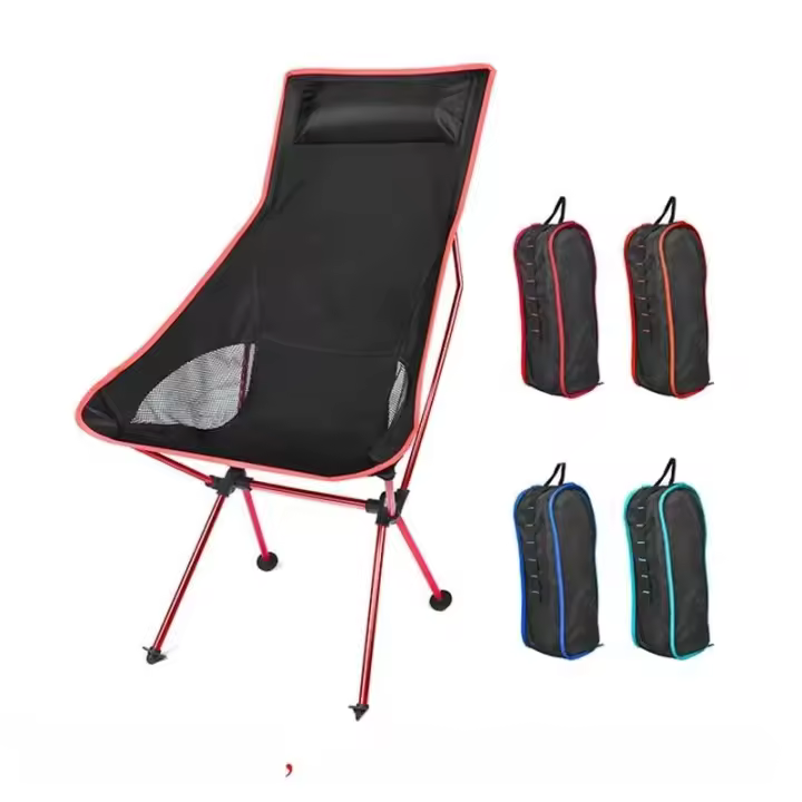 Portátil al aire libre ultraligero luz de la luna pesca Camping barbacoa plegable senderismo silla de jardín muebles de oficina muebles para el hogar - 1