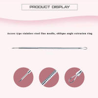 4 unids/set juego de agujas para acné de acero inoxidable, portátil, herramientas de belleza y maquillaje, limpieza profesional de acné facial, puntos negros - details 2