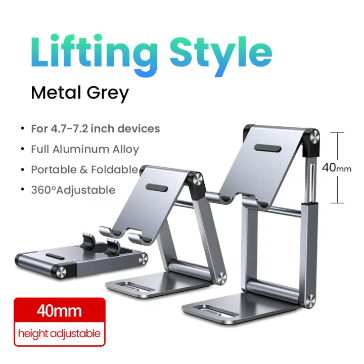 Soporte de Teléfono UGREEN de Aluminio Ajustable Soporte de Montaje para iPhone y Tabletas - 1