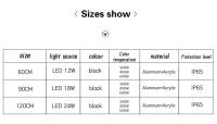 Lámpara LED de pared impermeable para exteriores, iluminación larga moderna para balcón, pasillo, puerta de villa, jardín - details 7