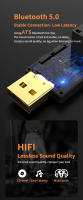 VAORLO-transmisor de Audio Bluetooth de fibra óptica USB, adaptador inalámbrico de música estéreo T V Hifi de baja latencia para PC PS4/3 Xbox Series - details 6