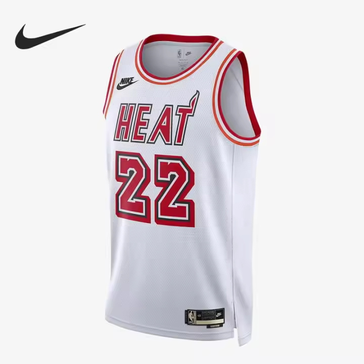 /Leten Miami Heat Jersey deportivo transpirable sin mangas para hombre DO9449-100 - 1