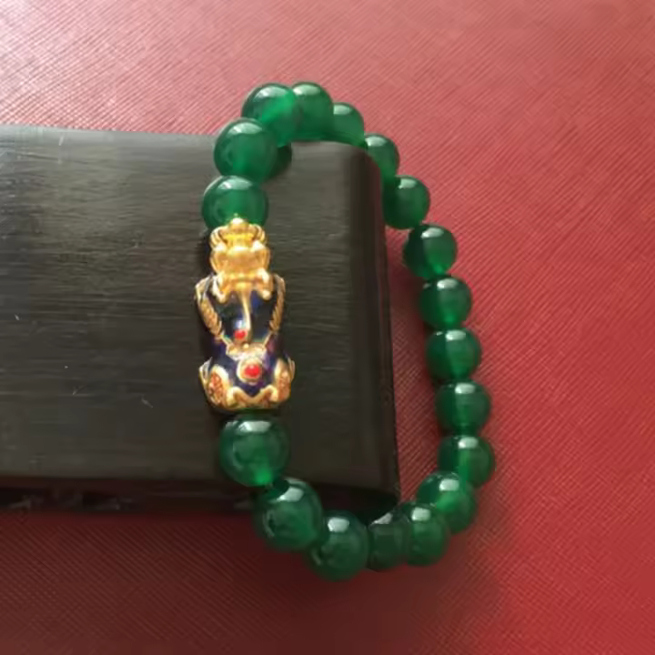 Pulsera de cristal de ágata Pixiu para hombre y mujer, amuleto de buena suerte, joyería, regalo Feng Shui, cambio de nivel de colección 7A - 1