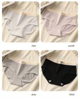 Bragas sin costuras de gran tamaño para mujer, ropa interior deportiva de algodón puro, lencería Sexy a la moda, Triangular - details 3