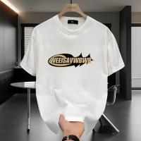Peso pesado de los hombres100%Estampado de algodón puroTCamiseta - Patrón de Red de Estado，Camisa Casual de Verano de Manga Corta y Cuello Redondo de Ajuste Regular，Lavable a máquina, adecuado para uso diario y atuendos festivos.，Tejido cómodo y transpira - details 2