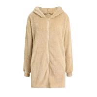 Chaqueta con cremallera y capucha de manga larga para mujer, nueva, holgada, de felpa, de invierno - details 20