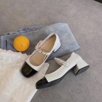 Zapatos Mary Jane Retro 2025 Estilo Pequeño Nuevo con Tacones Gruesos de Cuero para Mujeres - details 10