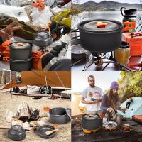 Juego de Utensilios de Cocina para Acampar Equipo de Aluminio para Exteriores - details 1