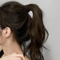 Gomas de Cabelo Elásticas Simples 100pcs Negras Accesorios para Peinados de Cola - details 10