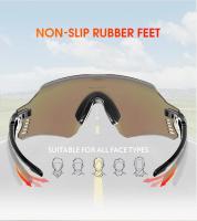 Gafas de sol fotocromáticas rojas para hombre, lentes deportivas para bicicleta de montaña, UV400 - details 12