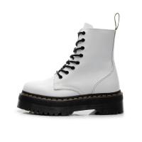 Suelas gruesas con forro polar Botas Dr. Martens, cremalleras laterales, botas cortas de mujer británica, suelas de pastel, botas de trabajo y zapatos de algodón - details 39